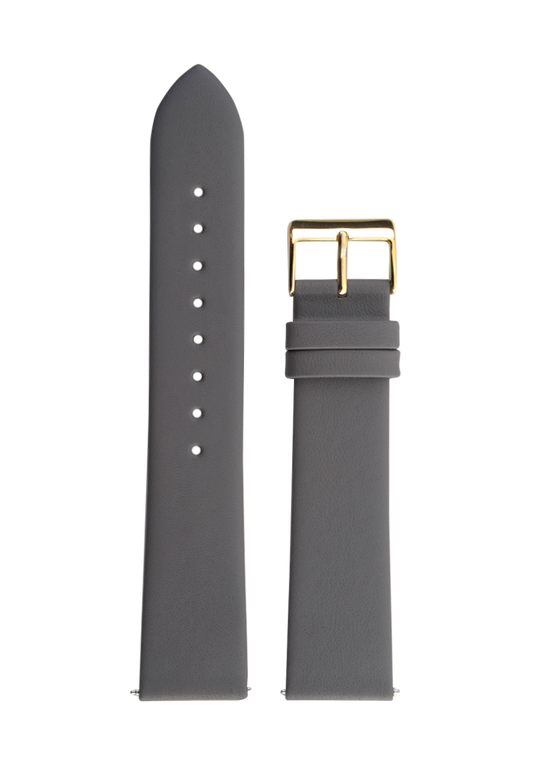 Junghans Leather strap XL soft grey, 20mm 420506995
