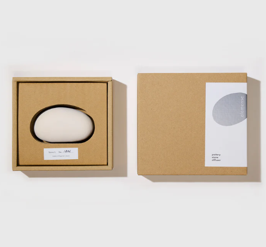 POTTERY STONE DIFFUSER - WHITE BY ELEMENSE