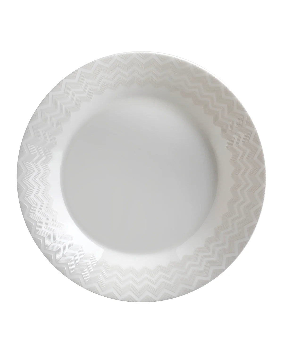 Soup Plates ZIG ZAG (Set of 6) White 8.5" by Missoni Home