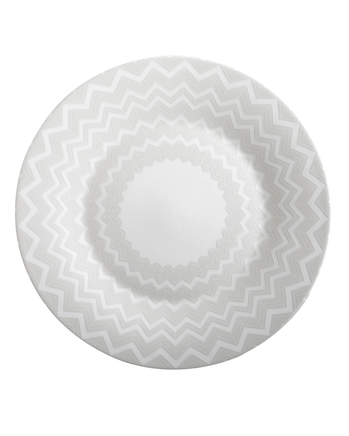 Charger Plate ZIG ZAG White 12.5" by Missoni Home