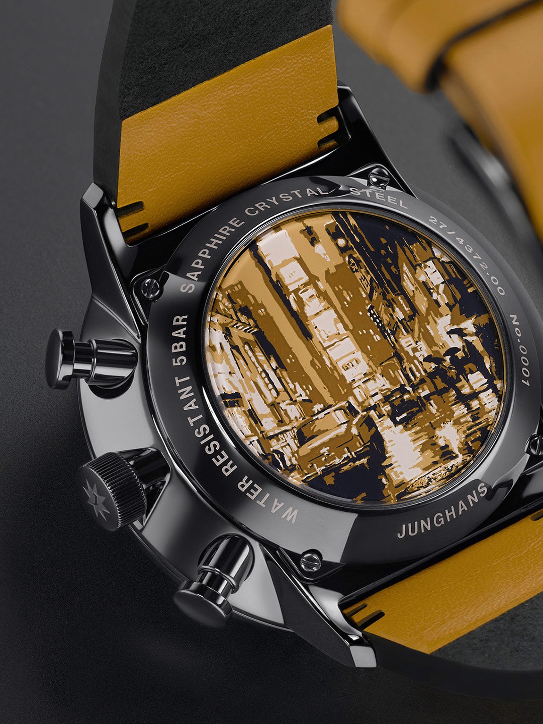 FORM A Chronoscope, Datum englisch Watch 27/4372.01 by Junghans